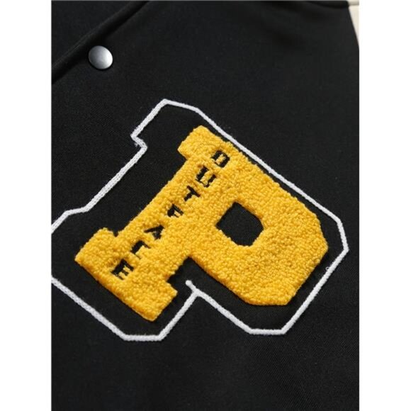 [Vintage Baseball Jacket] Autumn Winter Men's Vintage College Style Baseball - Picture 4 of 8